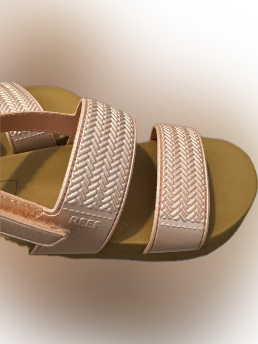 Reef Kid’s Blush Pink Dual-Strap Slide Sandals - Picture 3 of 5